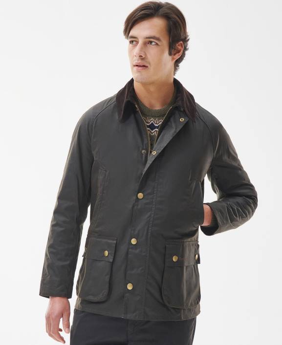 Men Black Barbour Ashby Wax Jacket 40VB4