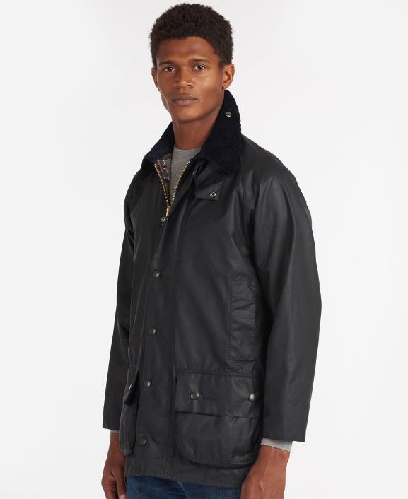 Men Black Barbour Beaufort Wax Jacket 40VB10