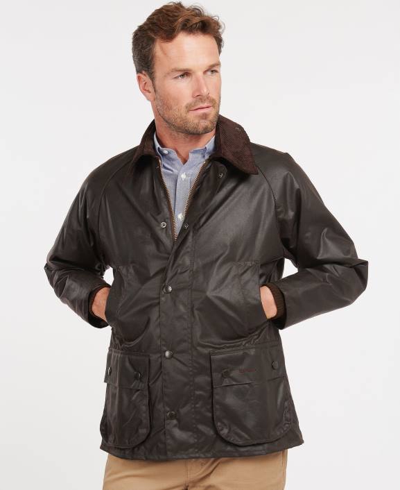 Men Black Barbour Bedale Wax Jacket 40VB34