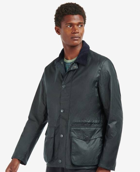 Men Classic Navy Barbour Kendle Waxed Jacket 40VB37