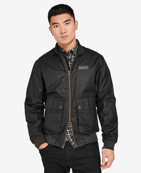 Men Sage Barbour Colvile Waxed Jacket 40VB57