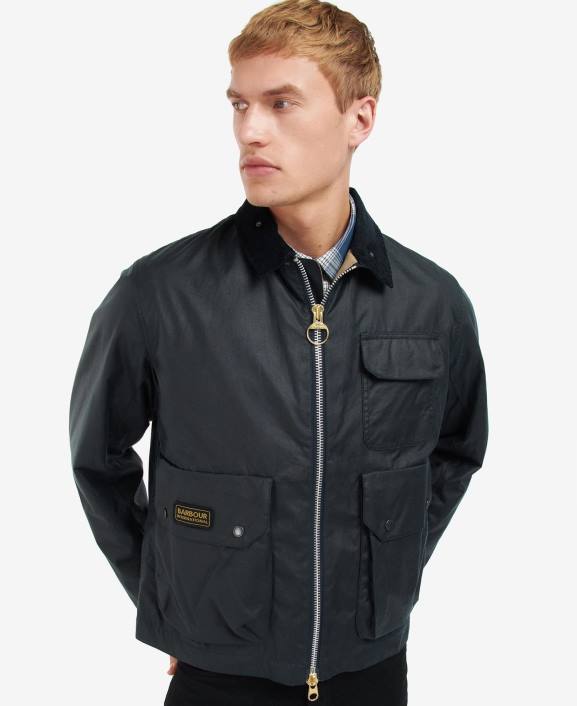 Men Sand Barbour Harlow Waxed Jacket 40VB67