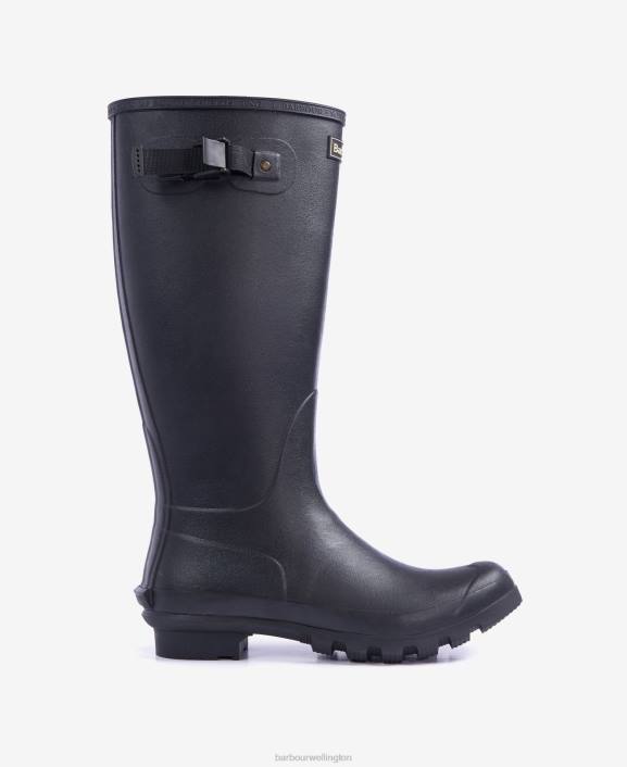 Men Black Barbour Bede Wellington Boots 40VB1352