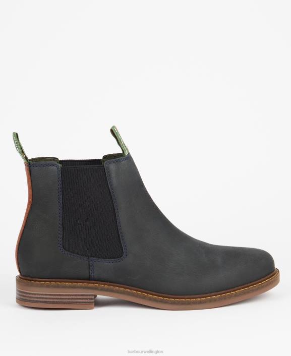 Men Classic Navy Barbour Farsley Chelsea Boots 40VB1275