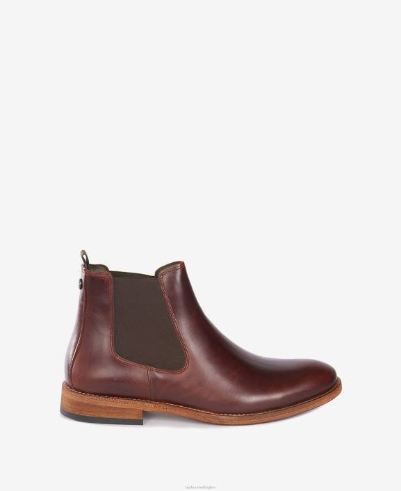 Men Mahogany Barbour Bedlington Chelsea Boot 40VB1294