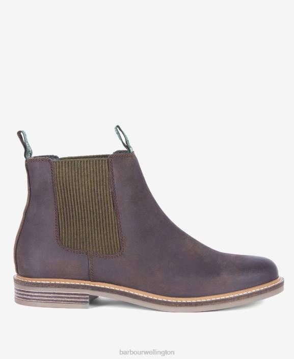 Men Mocha Barbour Farsley Chelsea Boots 40VB1262