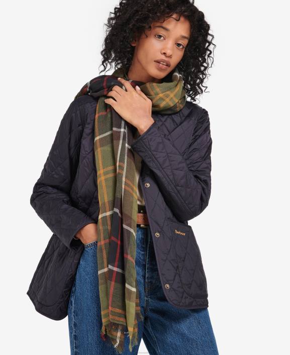 Women Classic Barbour Christie Tartan Wrap 40VB2446