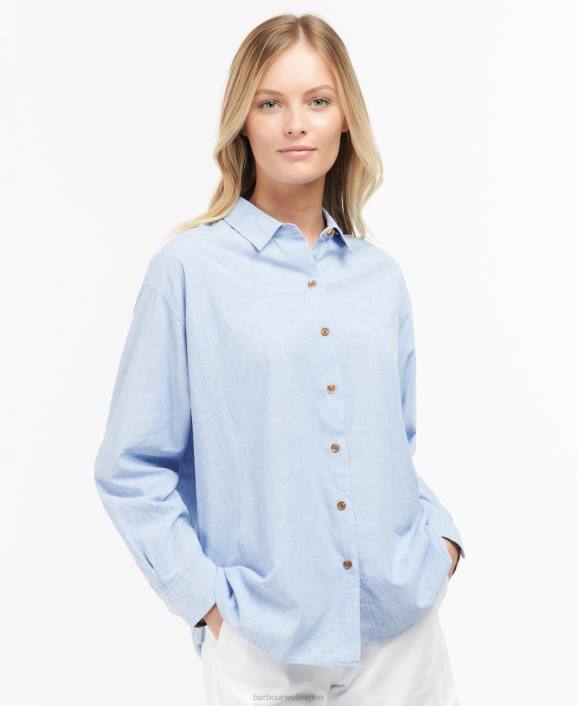 Women Chambray Barbour Rutherglen Shirt 40VB1595