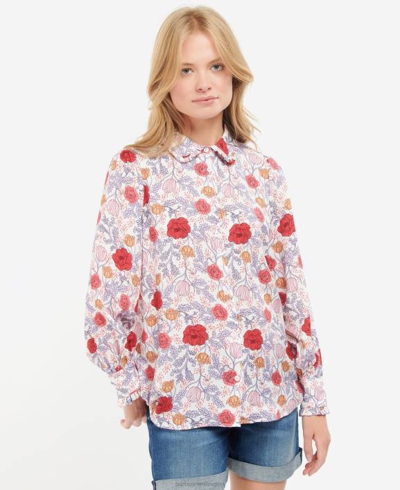 Women Multi Light Floral Barbour Nahla Shirt 40VB1617