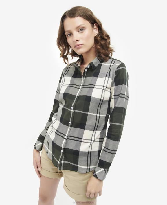 Women Poplar Tartan Barbour Bredon Shirt 40VB1629