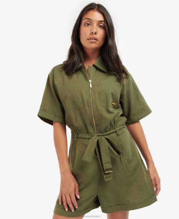 Women Iced Pistachio Barbour Reyes Playsuit 40VB1900