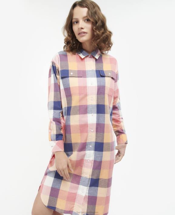 Women Multi Check Barbour Summer Millcross Dress 40VB1835