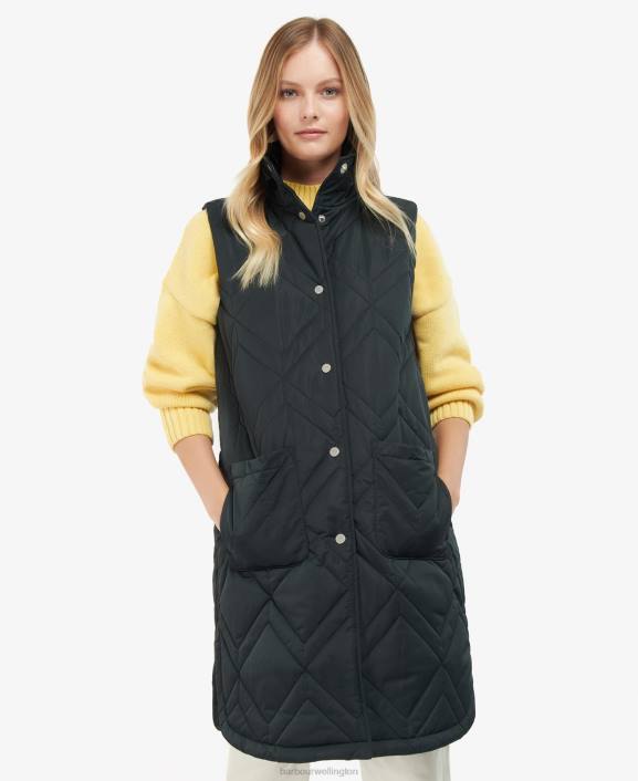 Women Lt Fawn/Ancient Fern Tartan Barbour Dio Gilet 40VB1581