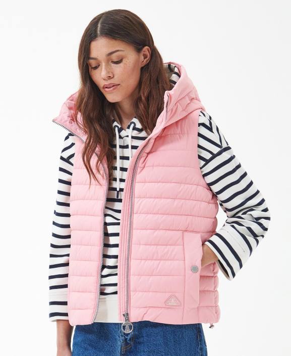 Women Meadowsweet Pink Barbour Oxeye Gilet 40VB1542