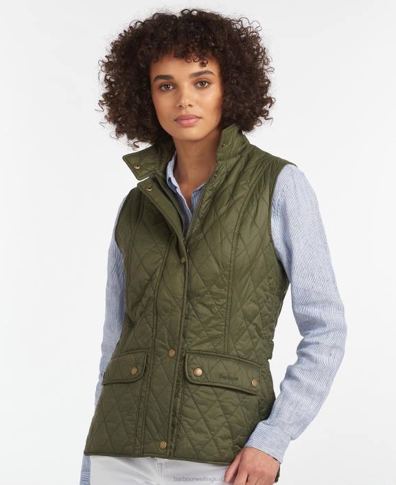 Women Olive Barbour Weste Otterburn 40VB1541