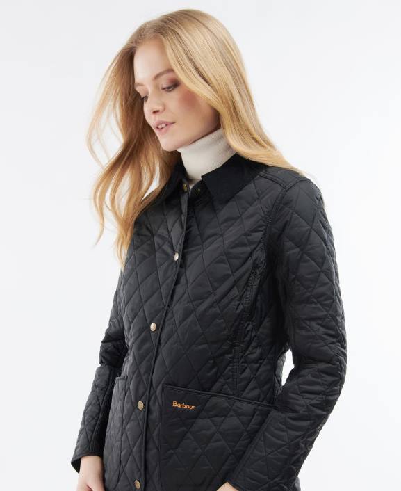 Women Black Barbour Annandale Quilted Jacket 40VB1416