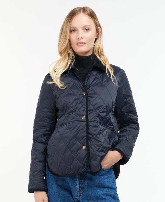 Women Black Barbour Clydebank Quilted Jacket 40VB1439