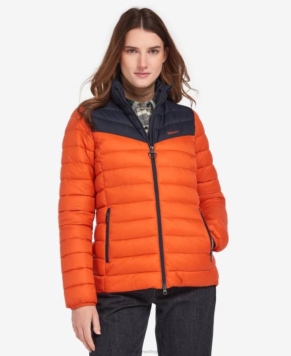 Women Fire/Dark Navy/Dress Barbour Blencarn Quilted Jacket 40VB1459