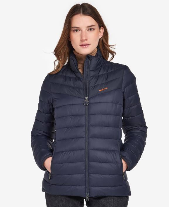 Women Fire/Dark Navy/Dress Barbour Blencarn Quilted Jacket 40VB1499