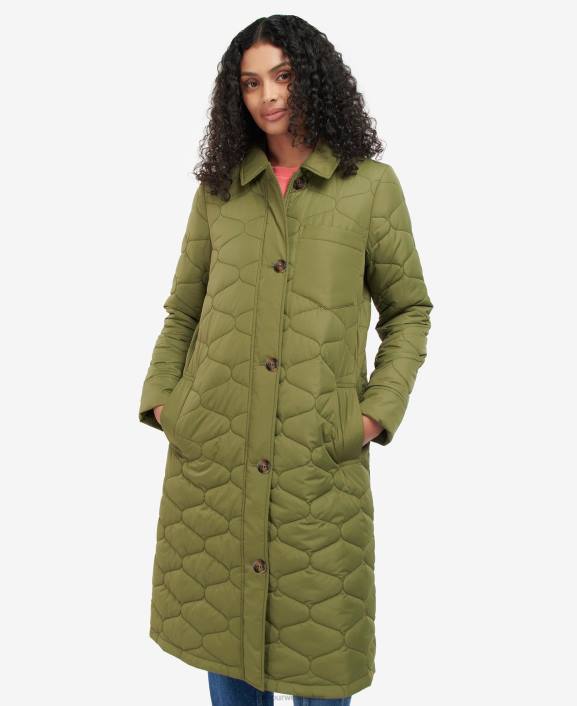 Women Light Trench Barbour Daria Quilted Jacket 40VB1420