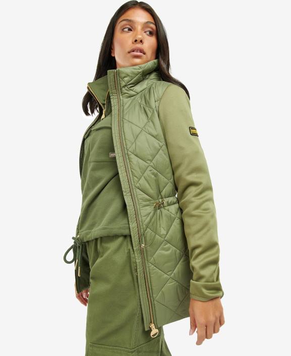 Women Midnight Green Barbour Jensons Quilted Jacket 40VB1491