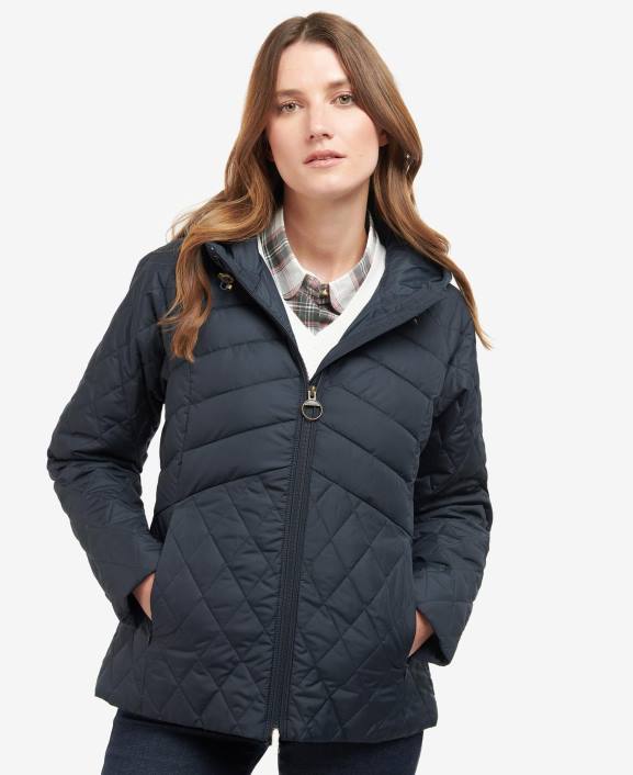 Women Olive Barbour Regia Quilted Jacket 40VB1507