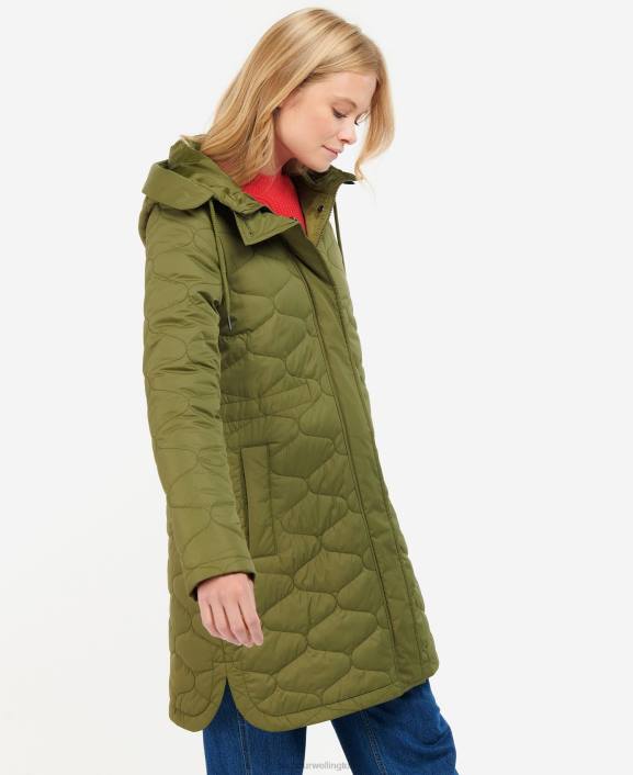 Women Olive Tree Barbour Nahla Quilted Jacket 40VB1456