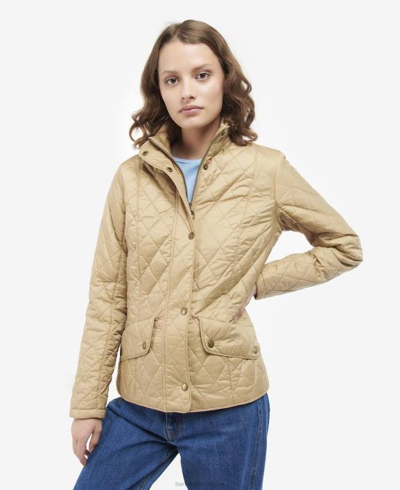 Women Rose Dust Barbour Flyweight Cavalry Quilted Jacket 40VB1482