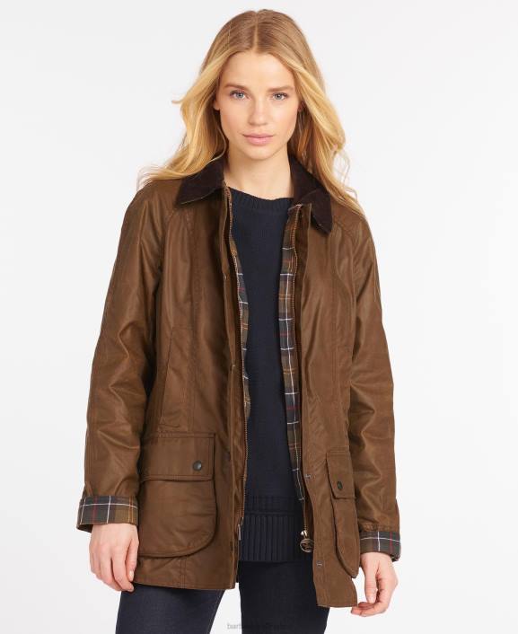 Women Bark Barbour Beadnell Wax Jacket 40VB1368