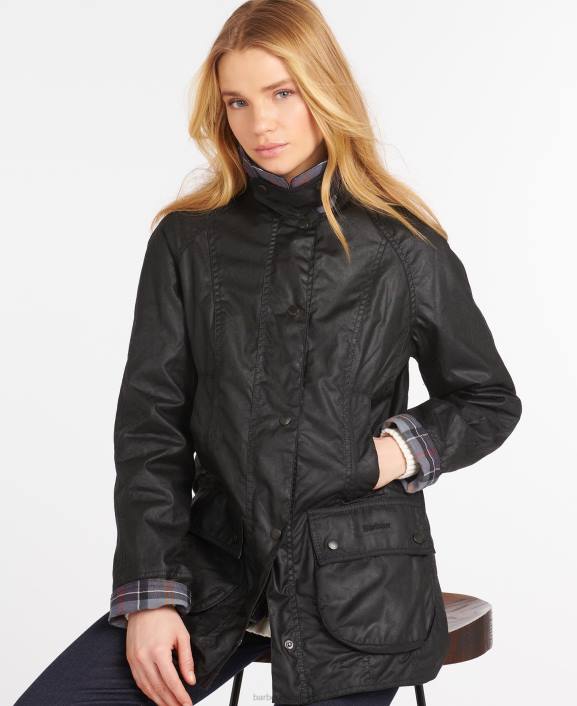 Women Bark Barbour Beadnell Wax Jacket 40VB1370