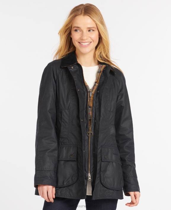 Women Bark Barbour Beadnell Wax Jacket 40VB1373