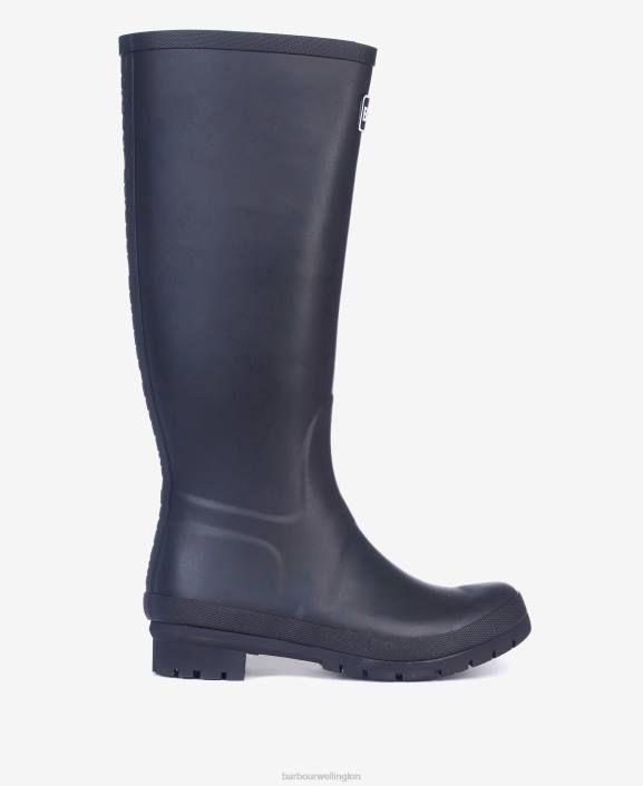 Women Black Barbour Abbey Wellington Boots 40VB2155