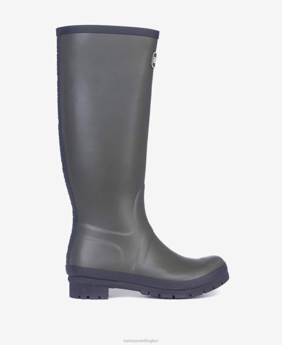 Women Black Barbour Abbey Wellington Boots 40VB2163