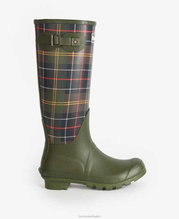 Women Classic Tartan Barbour Tartan Bede Wellingtons 40VB2171