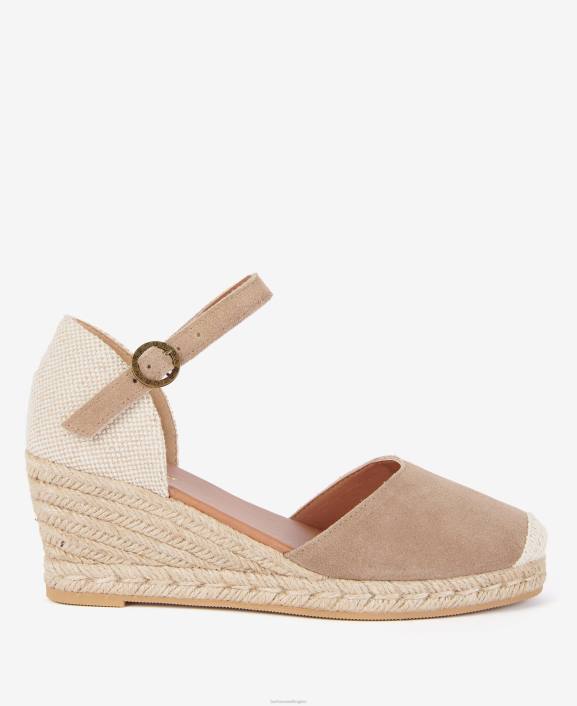 Women Sand Barbour Frances Espadrille Wedges 40VB2095